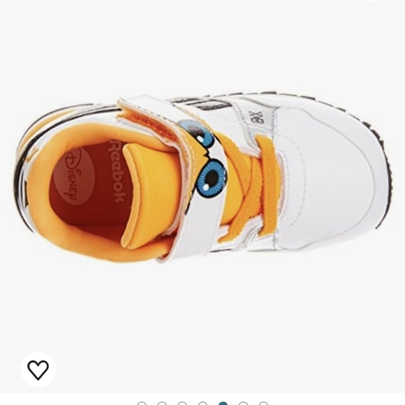 Reebok Disney Planes Unisex Baby First Walkers Shoes, White/Orange, 5.5 - Picture 7 of 17